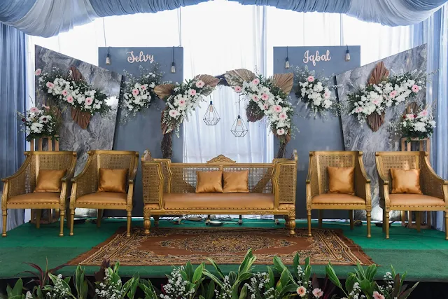 Back drop Pelaminan modern